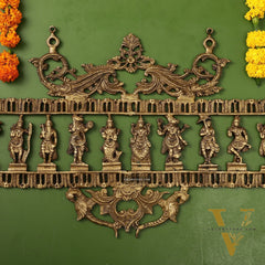 Brass Superfine Vishnu Dashavatar Wall Hanging Panel