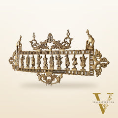 Brass Superfine Vishnu Dashavatar Wall Hanging Panel