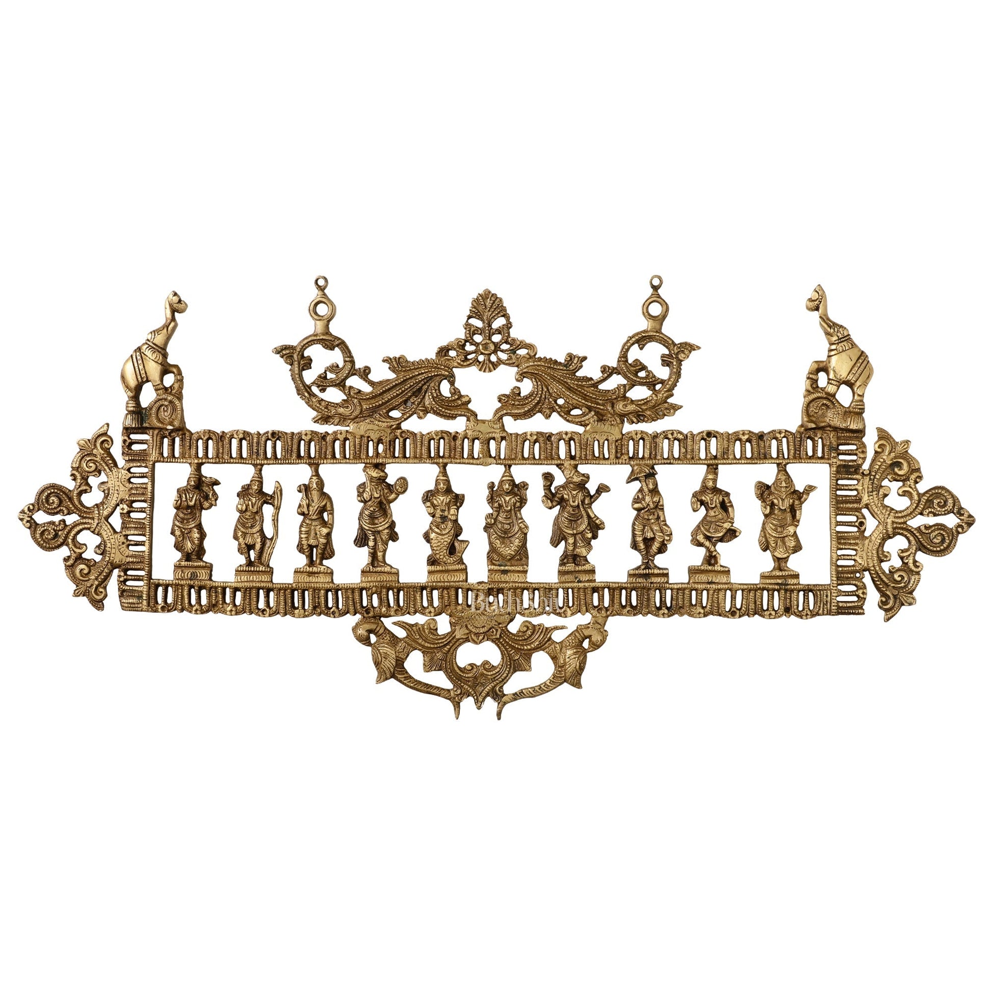 Brass Superfine Vishnu Dashavatar Wall Hanging Panel