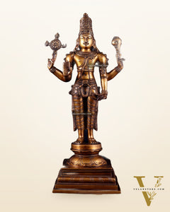 Brass Superfine Vishnu statue - 20.5"