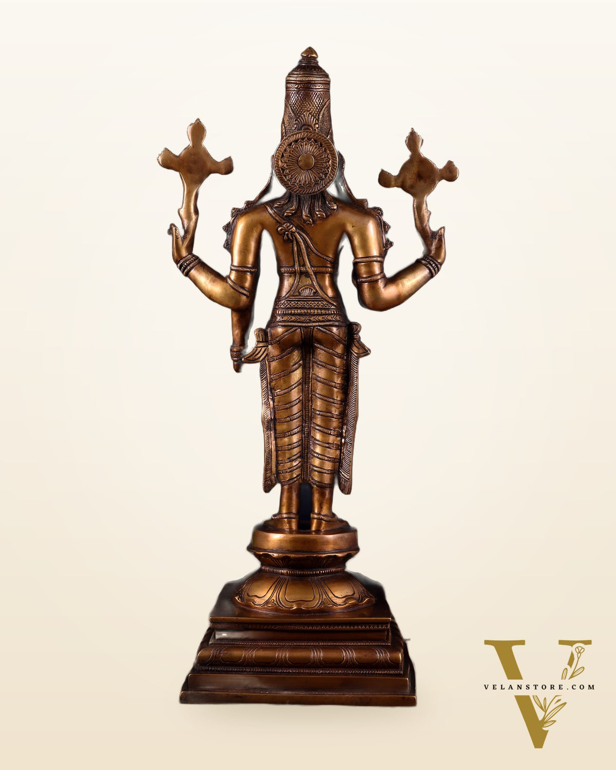 Brass Superfine Vishnu statue - 20.5"