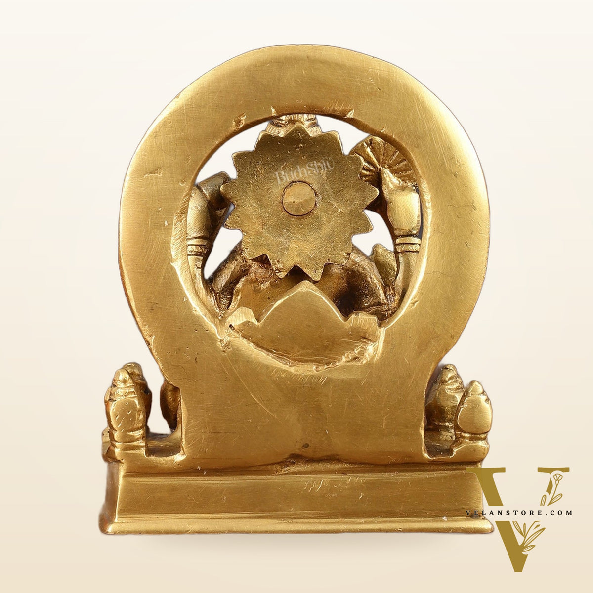 Brass Surya Dev Ravi Sun Idol for Pooja & Vastu - 4 Inch Height