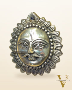 Brass Surya dev sun god wall hanging 5 inch