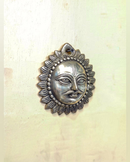 Brass Surya dev sun god wall hanging 5 inch