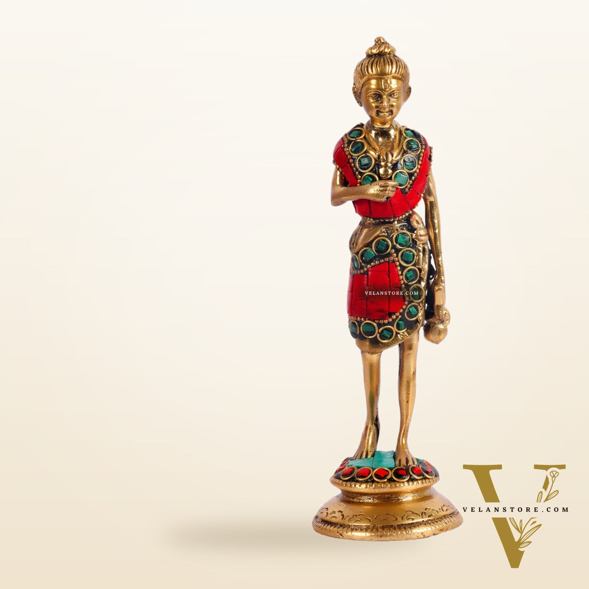 Brass Swaminarayana neelkanth statue 6.5"