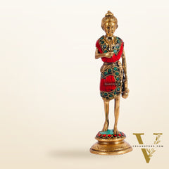 Brass Swaminarayana neelkanth statue 6.5"