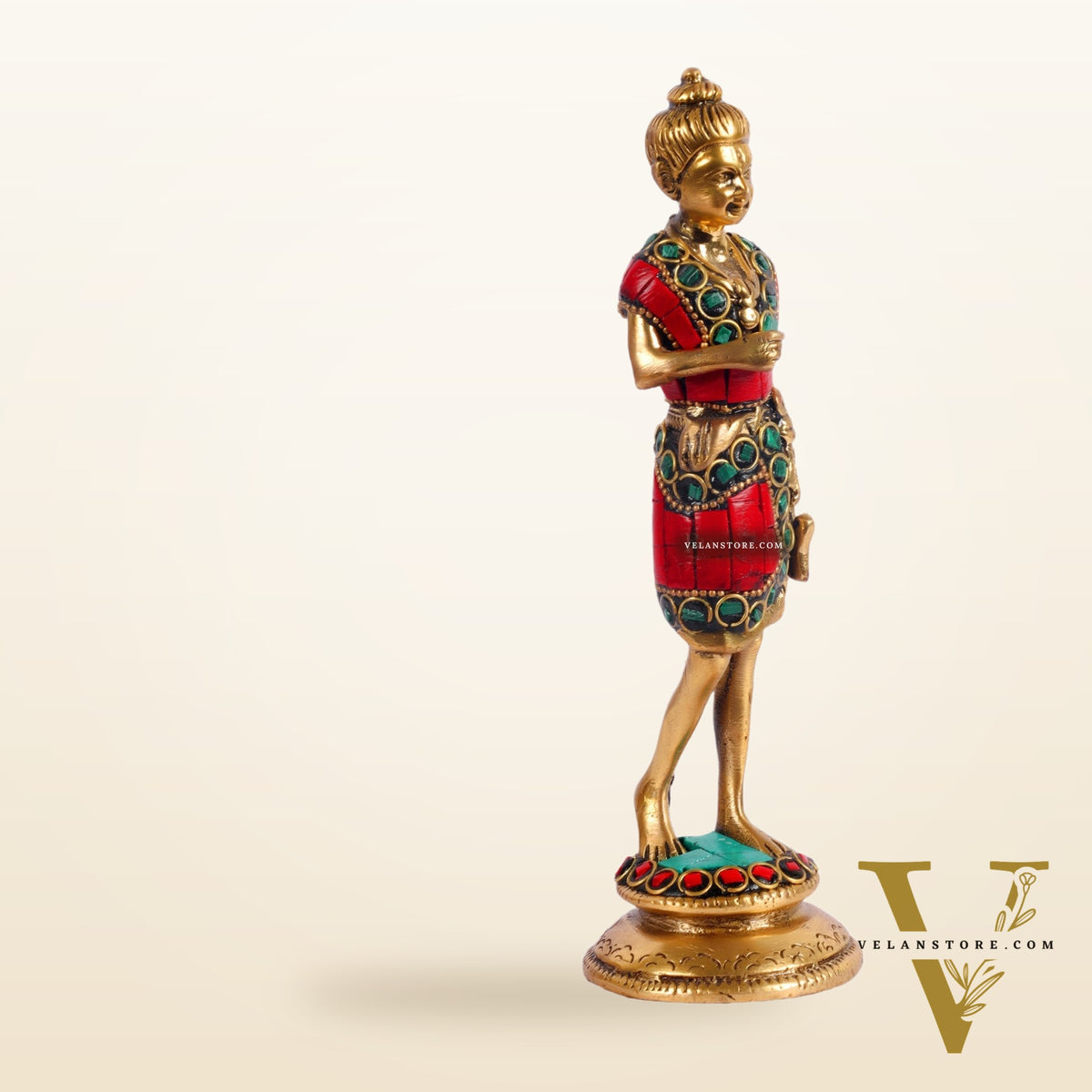 Brass Swaminarayana neelkanth statue 6.5"