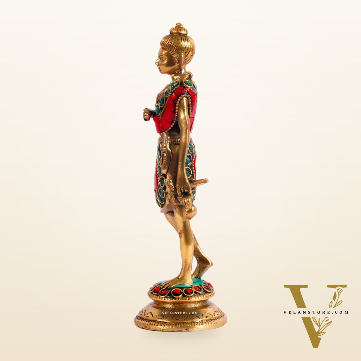 Brass Swaminarayana neelkanth statue 6.5"