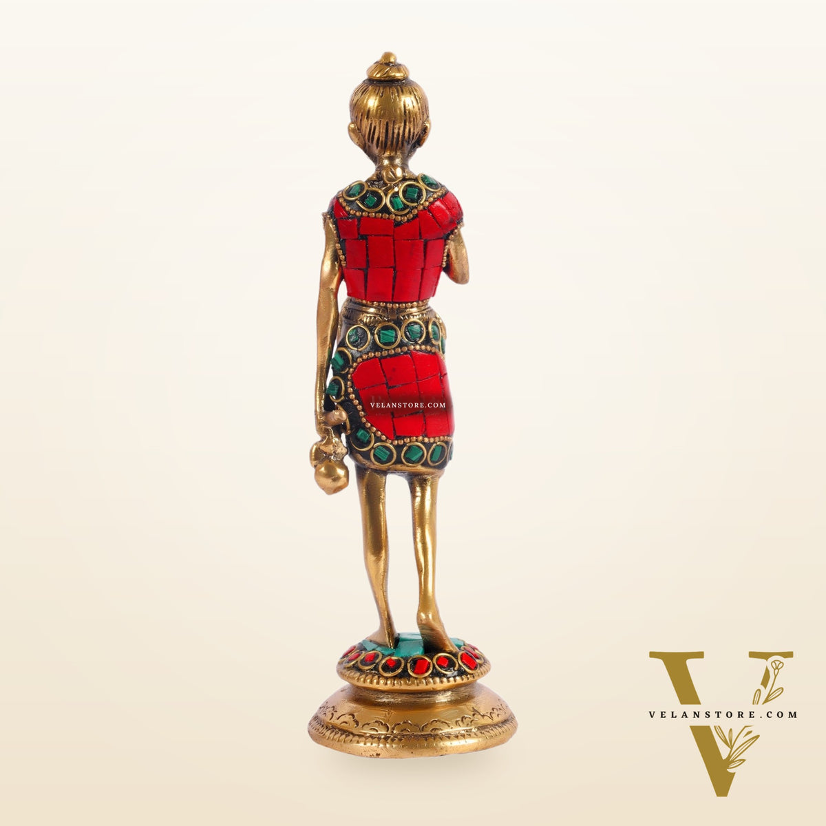 Brass Swaminarayana neelkanth statue 6.5"