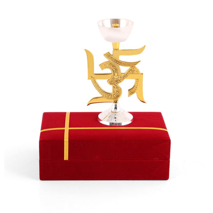 Brass Swastik Oil Lamp [Deepak]