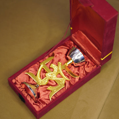 Brass Swastik Oil Lamp [Deepak]