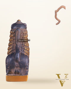 Brass Tibetan Snow Lion Showpiece – Symbol of Strength and Protection sand finish