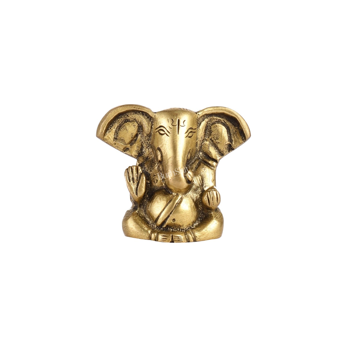 Brass Tiny appu Ganesha Idol with Big Ears | Height 2 inch