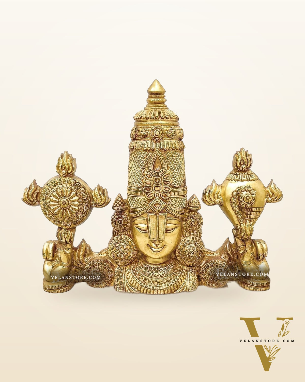 Brass Tirupati Balaji Face Wall Hanging 20 inch