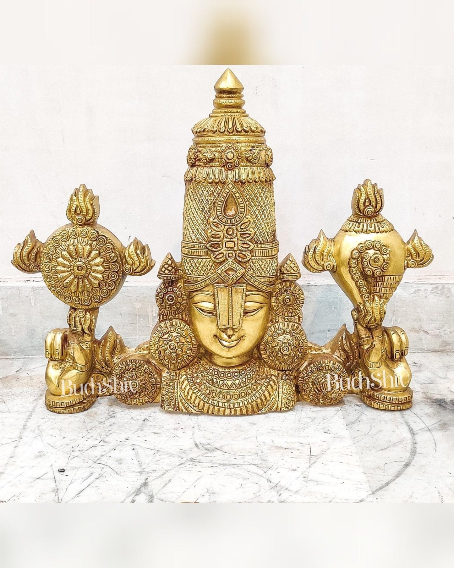 Brass Tirupati Balaji Face Wall Hanging 20 inch