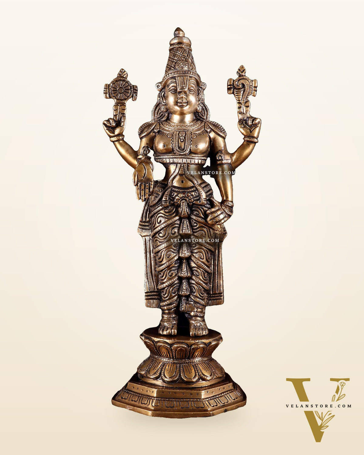 Brass Tirupati Balaji Idol - 16 Inch