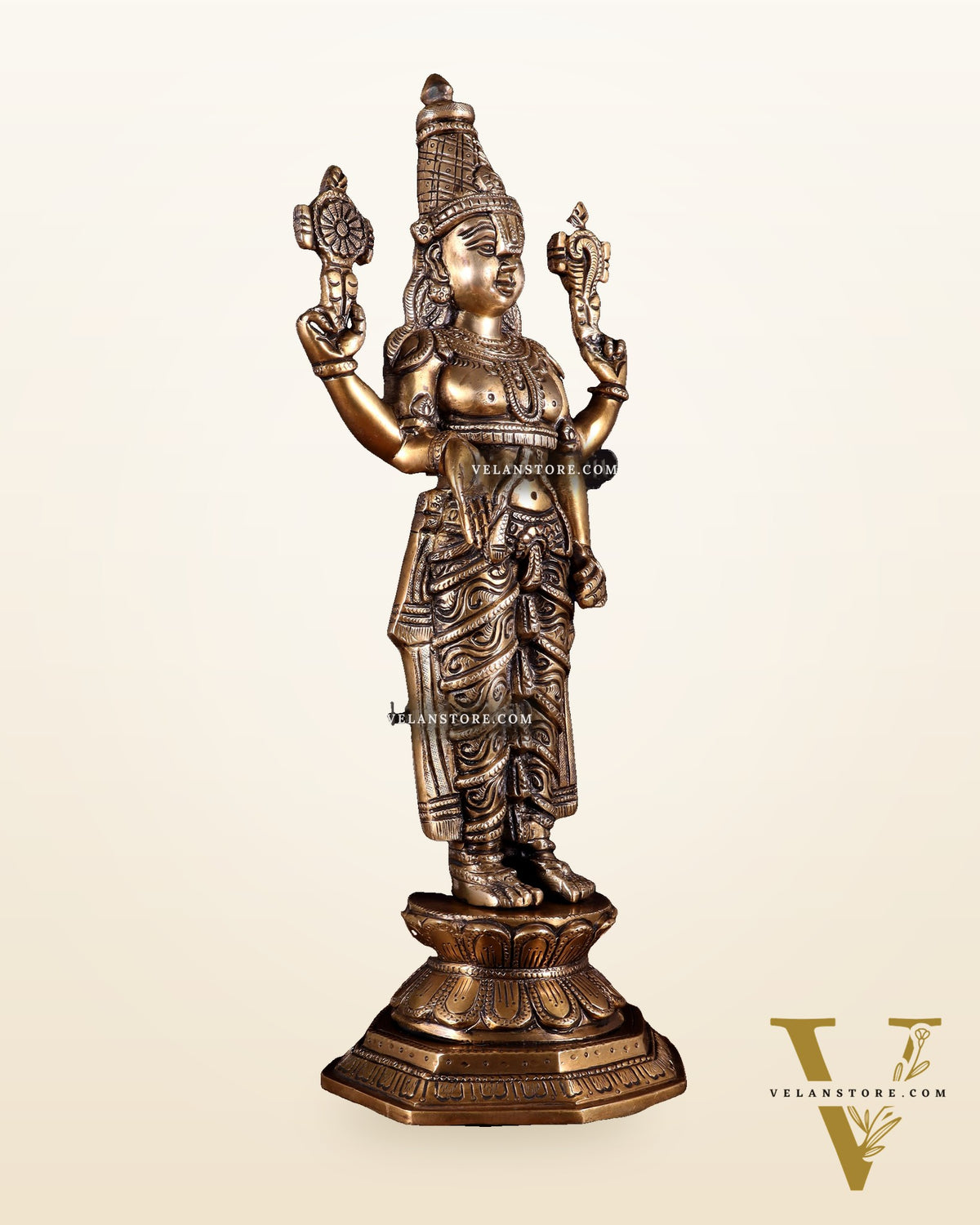 Brass Tirupati Balaji Idol - 16 Inch