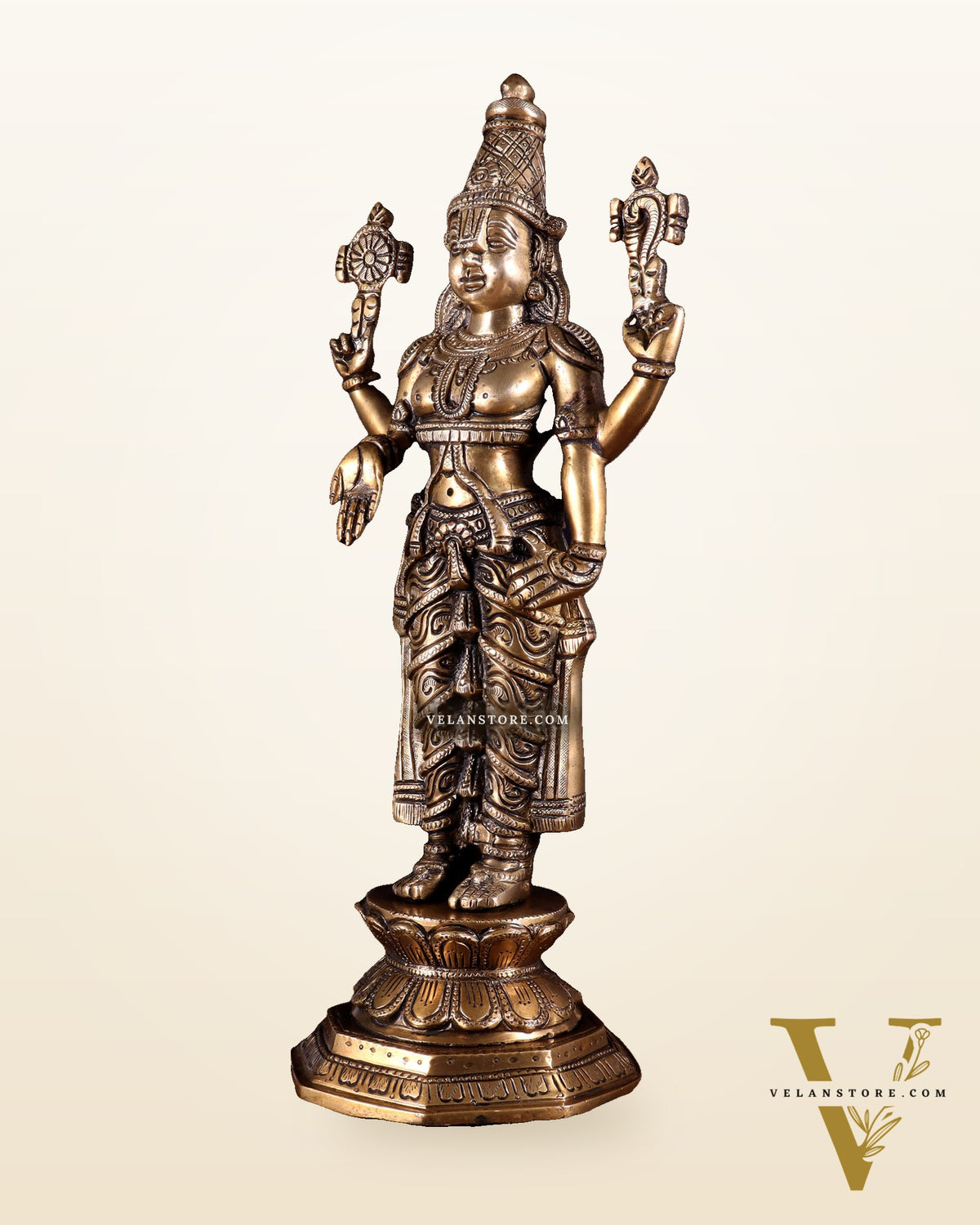 Brass Tirupati Balaji Idol - 16 Inch