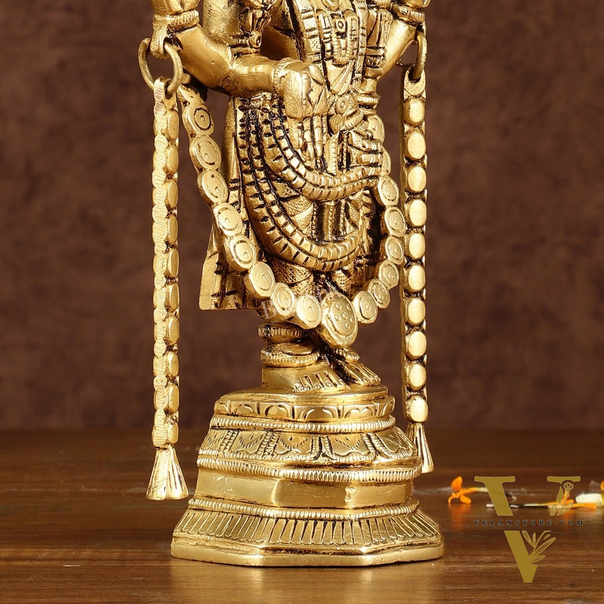 Brass Tirupati Balaji Idol | Height: 9 inch