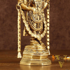 Brass Tirupati Balaji Idol | Height: 9 inch