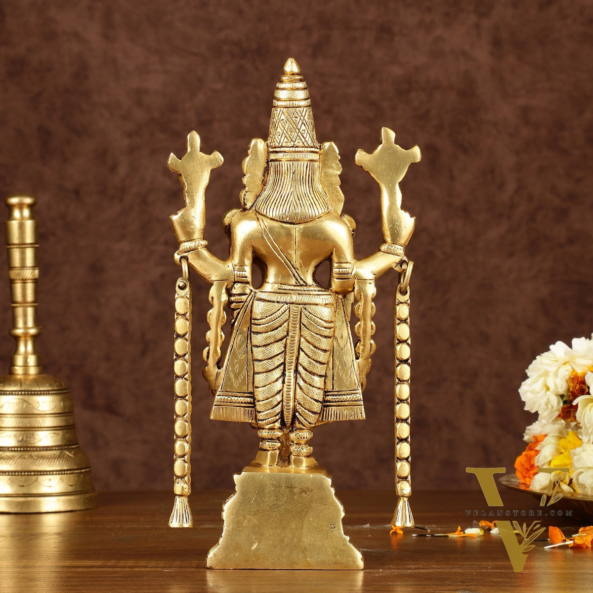 Brass Tirupati Balaji Idol | Height: 9 inch