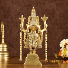 Brass Tirupati Balaji Idol | Height: 9 inch