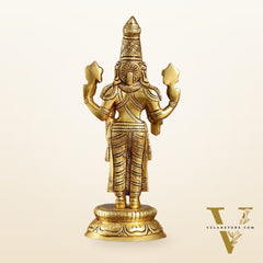 Brass tirupati balaji idol lord Venkateshwara statue 11" superfine