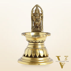 Brass Tirupati Balaji Lamp 7"