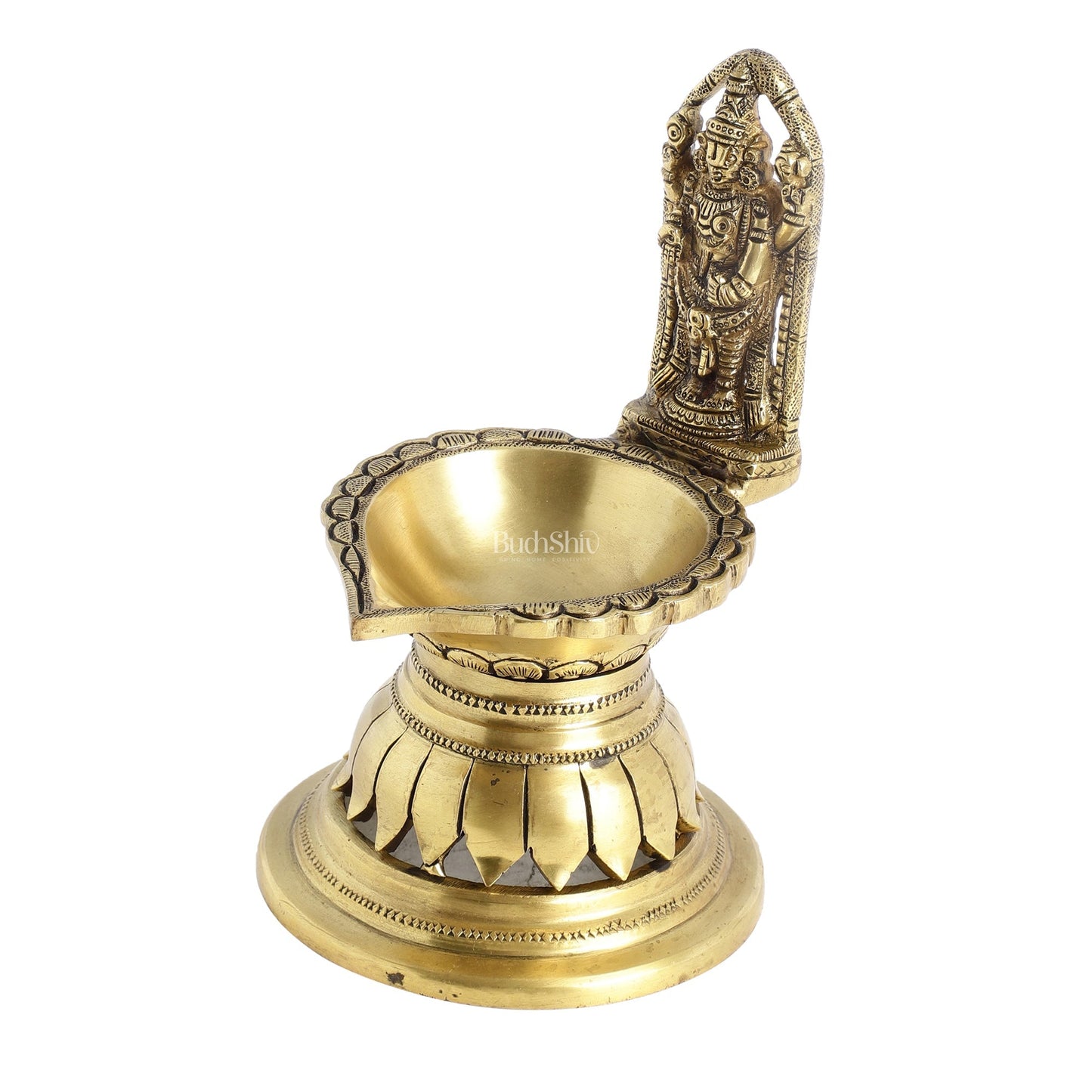 Brass Tirupati Balaji Lamp 7"