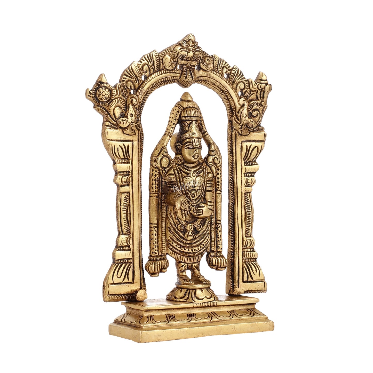 Brass Tirupati Balaji Lord Venkateshwara Idol 8 inch