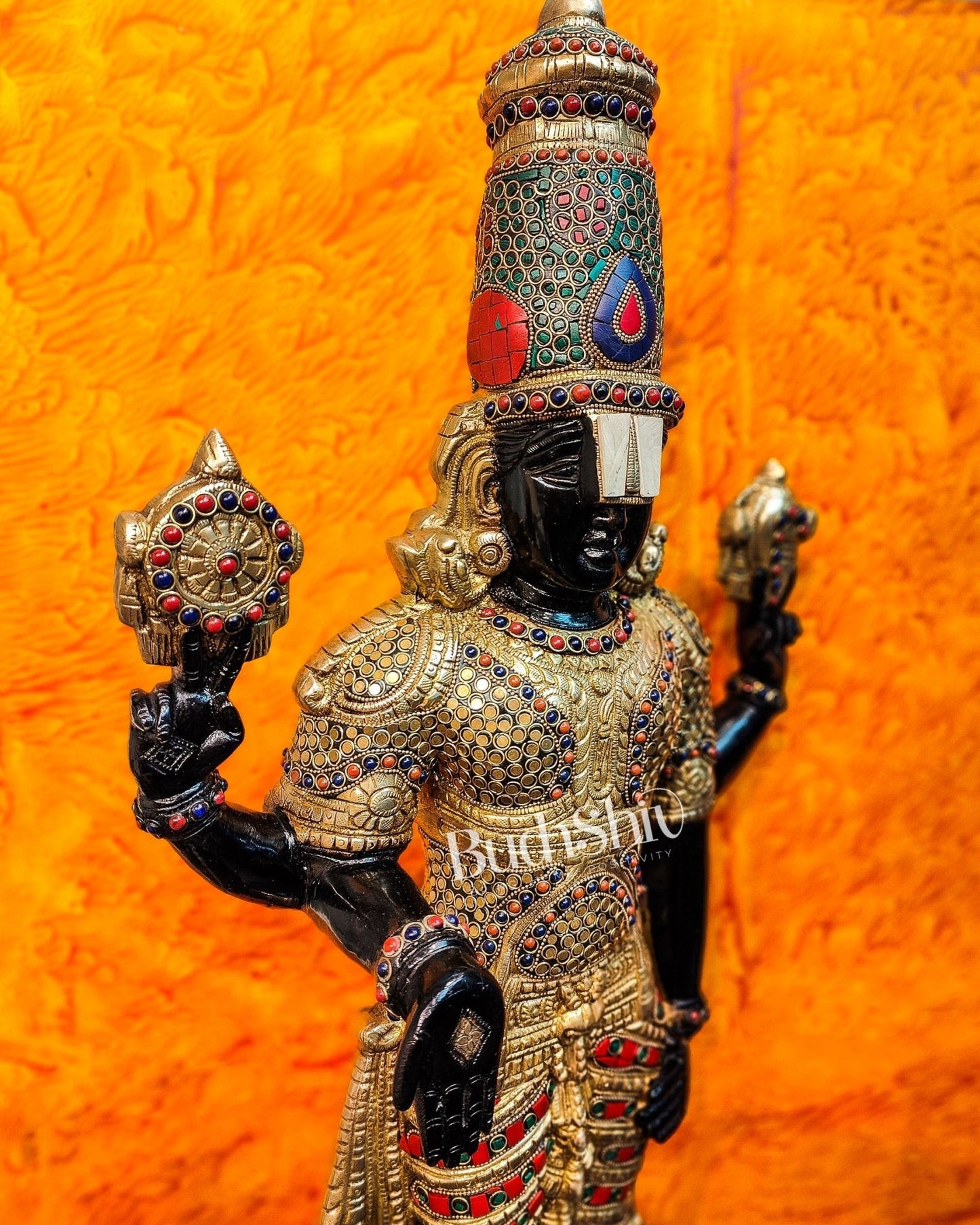Brass Tirupati Balaji lord Venkateshwara Statue 33 inch