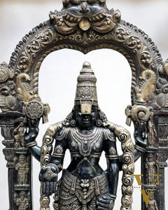 Brass Tirupati Balaji Lord Venkateshwara Statue 86" Large