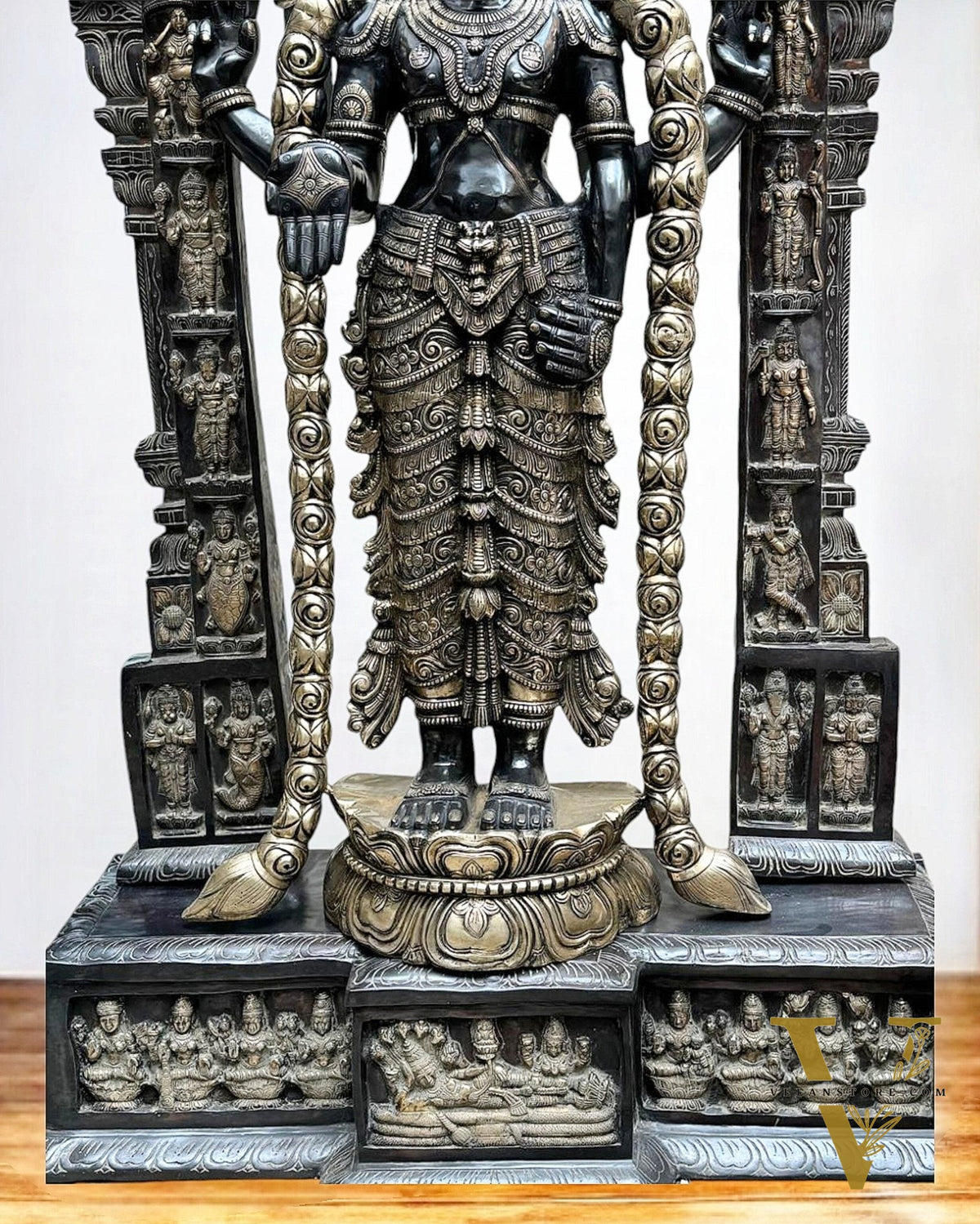 Brass Tirupati Balaji Lord Venkateshwara Statue 86" Large