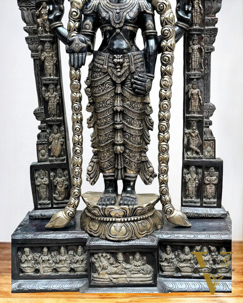 Brass Tirupati Balaji Lord Venkateshwara Statue 86" Large