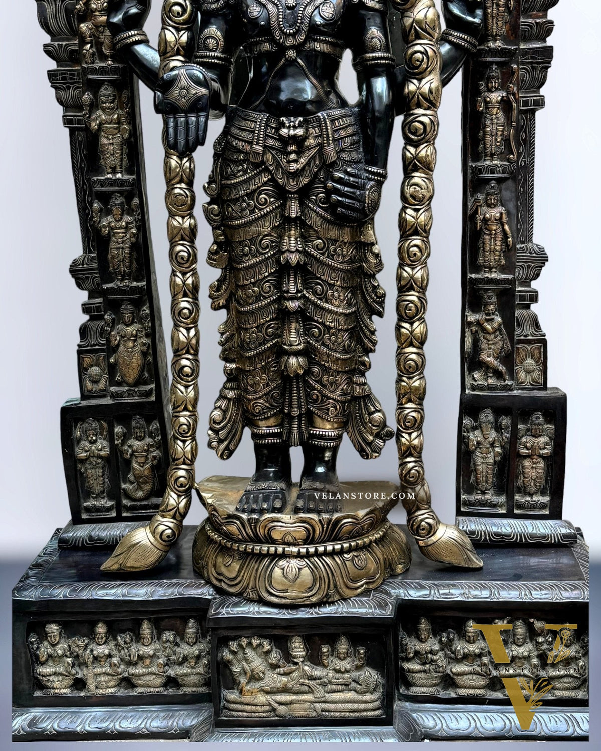 Brass Tirupati Balaji Lord Venkateshwara Statue 86" Large