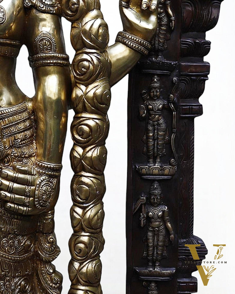 Brass Tirupati Balaji Lord Venkateshwara Statue 86" Large