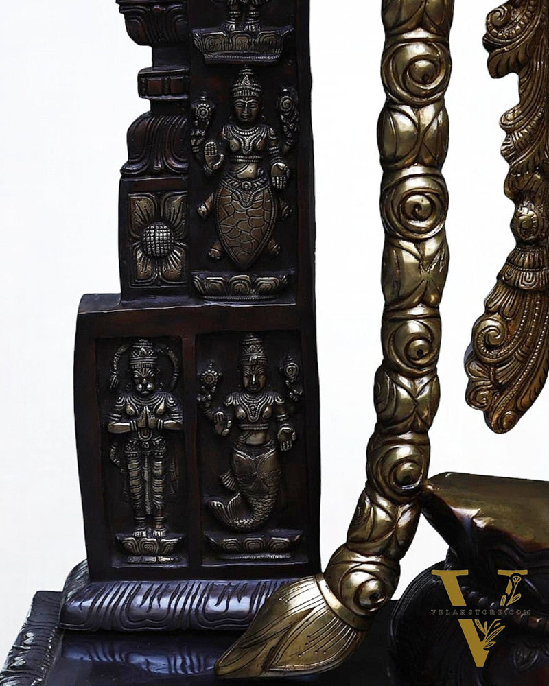 Brass Tirupati Balaji Lord Venkateshwara Statue 86" Large