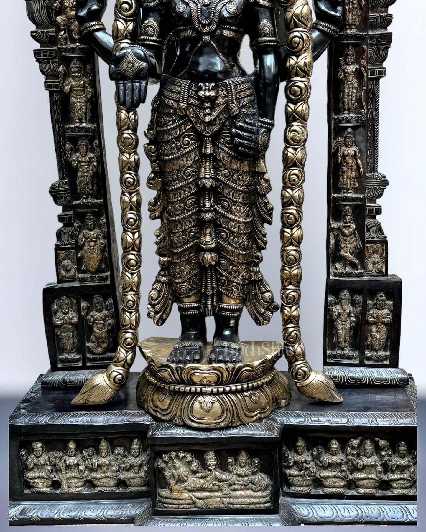 Brass Tirupati Balaji Lord Venkateshwara Statue 86" Large