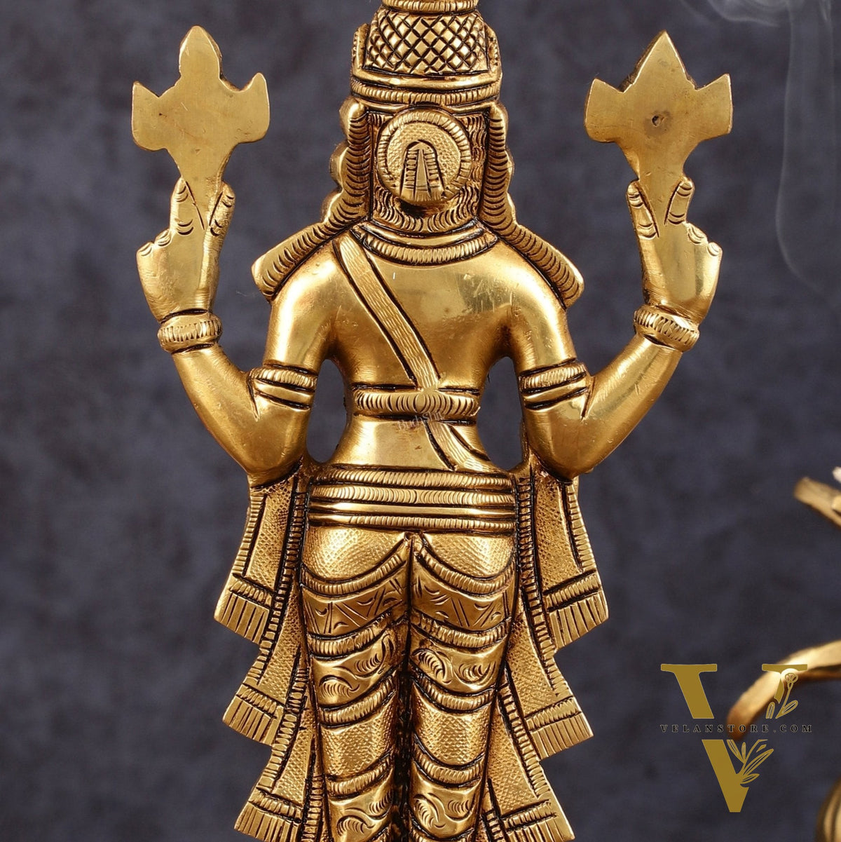 Brass Tirupati Balaji lord Venkateshwara statue 9"