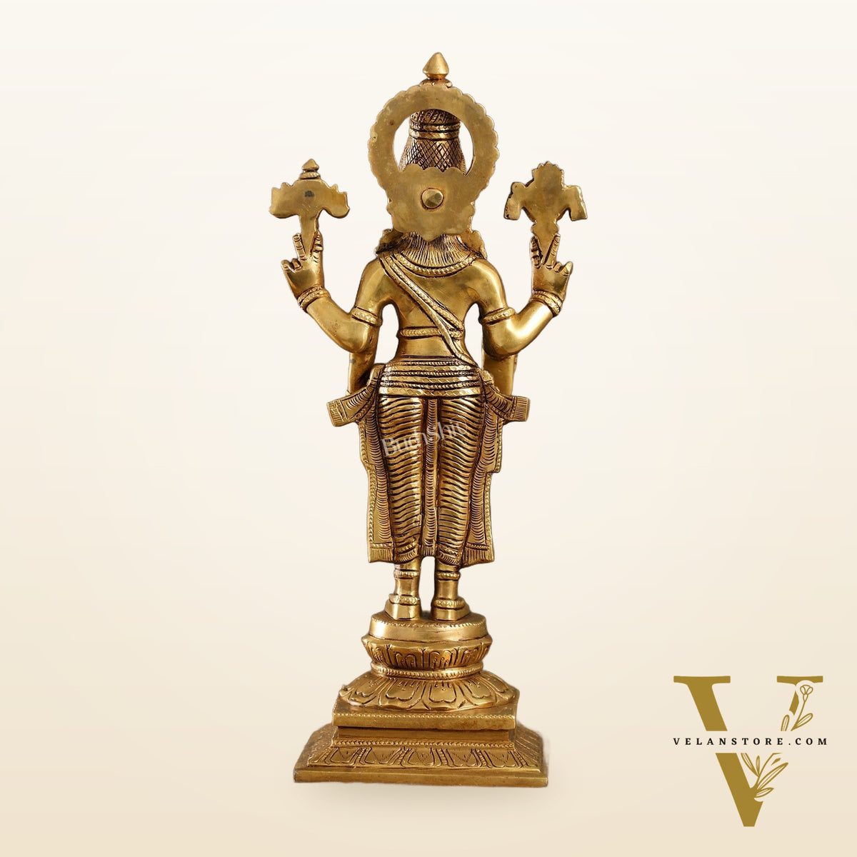 Brass Tirupati Balaji Lord Venkateshwara Superfine Statue | Sharp Features and Carvings 14"