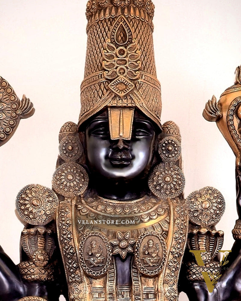 Brass Tirupati Balaji Lord Venkateshwara Swamy 6 Feet Statue