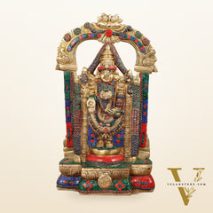 Brass Tirupati Balaji Lord Venkateshwara Swamy idol 20 inch
