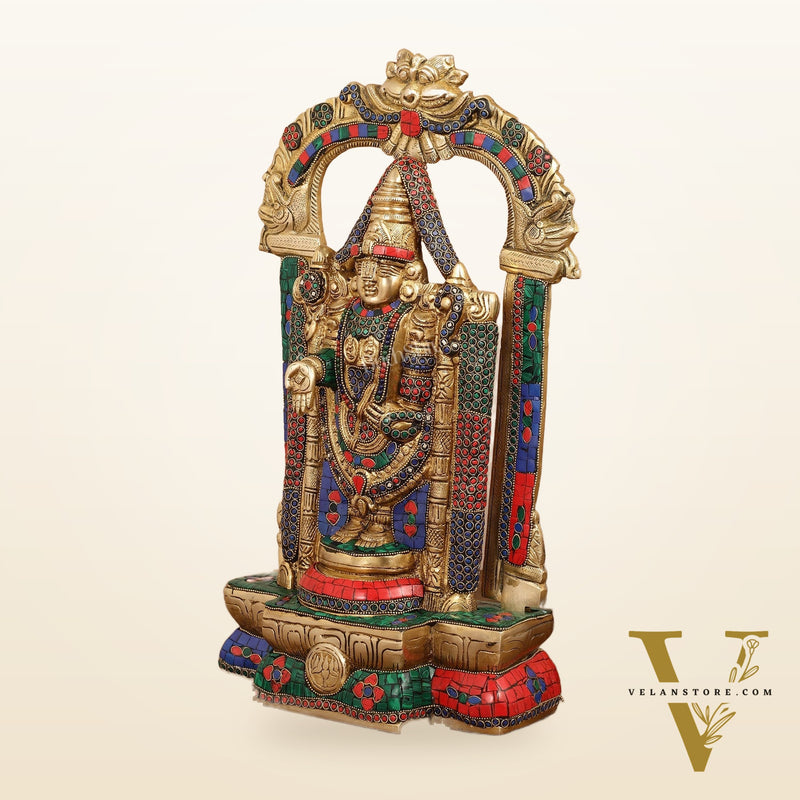 Brass Tirupati Balaji Lord Venkateshwara Swamy idol 20 inch
