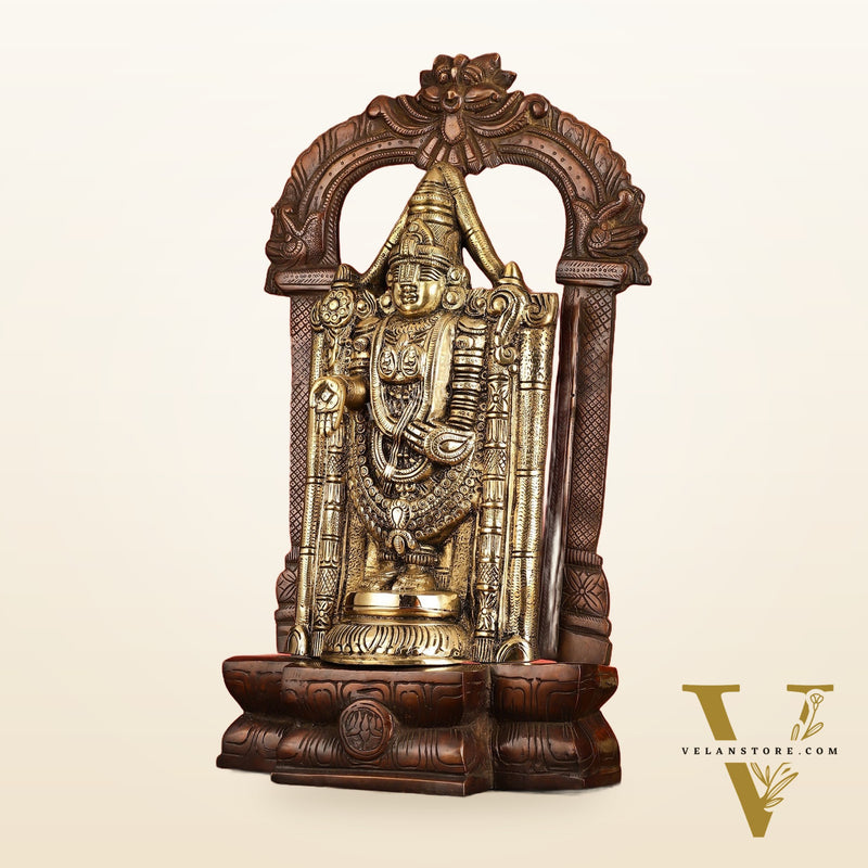 Brass Tirupati Balaji Lord Venkateshwara Swamy idol 20 inch