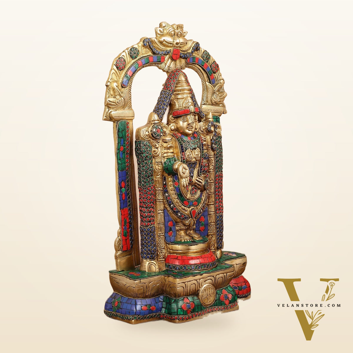 Brass Tirupati Balaji Lord Venkateshwara Swamy idol 20 inch