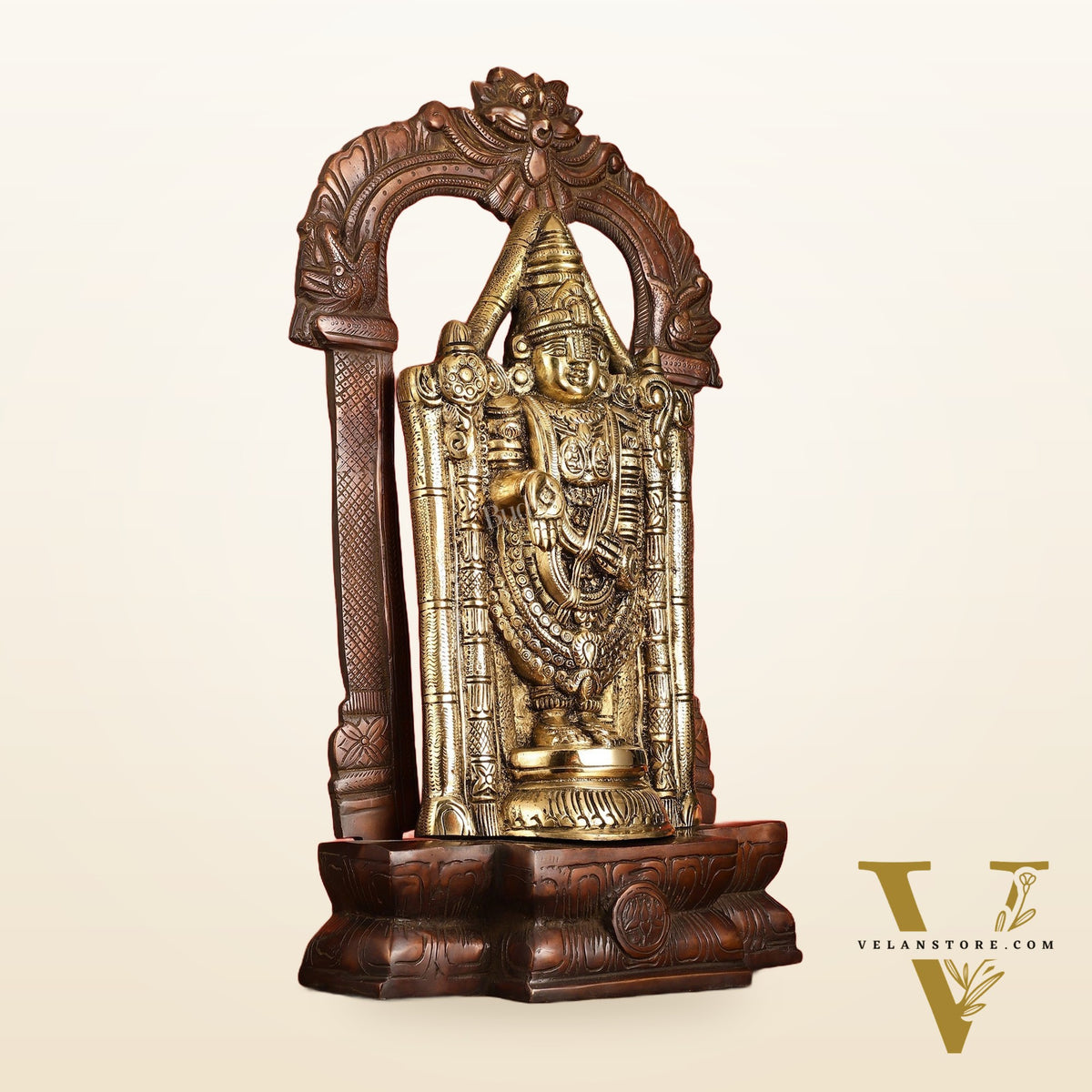 Brass Tirupati Balaji Lord Venkateshwara Swamy idol 20 inch
