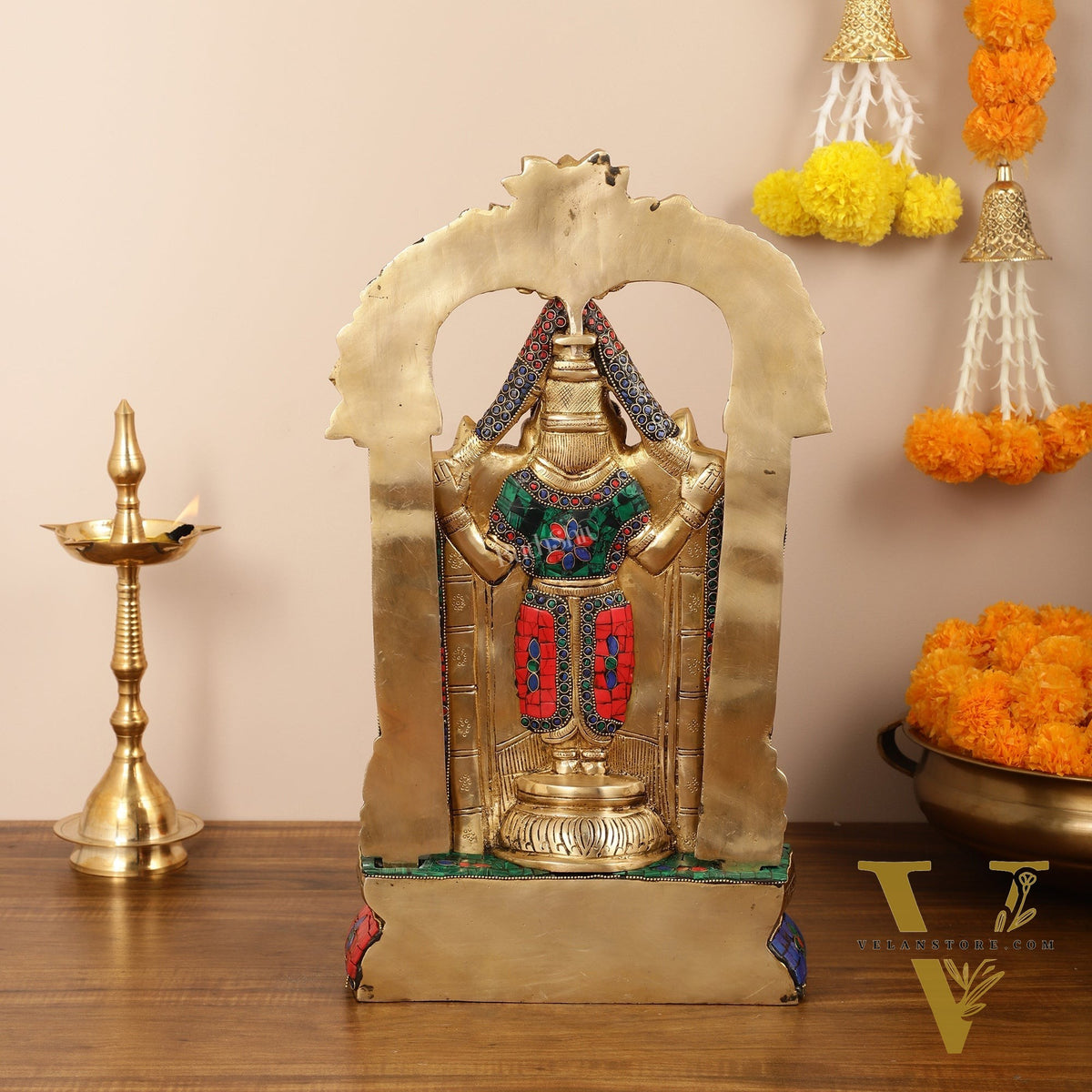 Brass Tirupati Balaji Lord Venkateshwara Swamy idol 20 inch