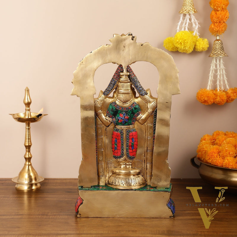 Brass Tirupati Balaji Lord Venkateshwara Swamy idol 20 inch