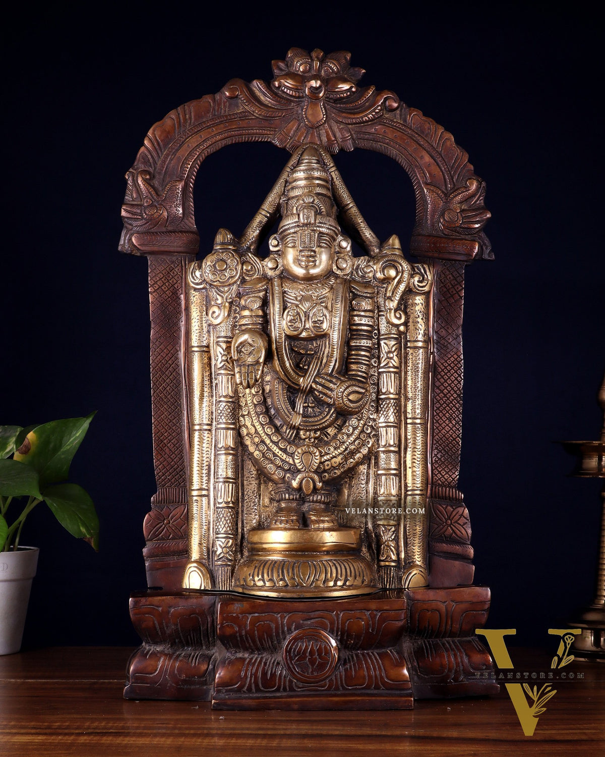 Brass Tirupati Balaji Lord Venkateshwara Swamy idol 20 inch