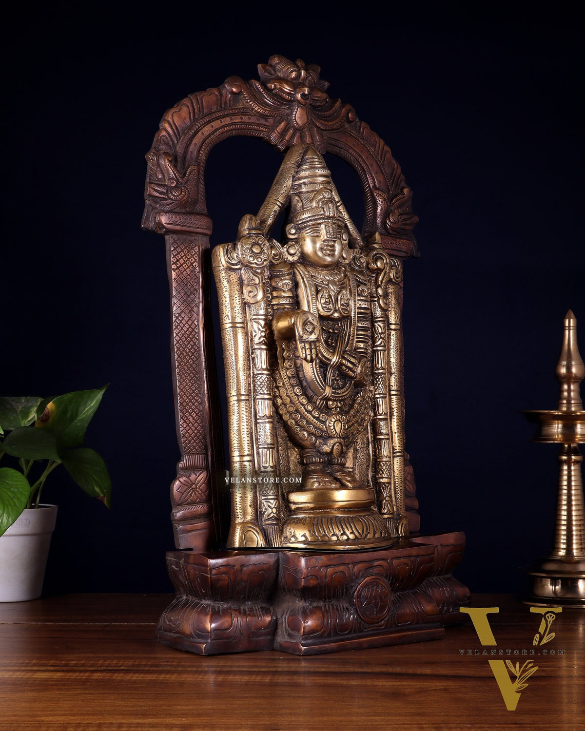 Brass Tirupati Balaji Lord Venkateshwara Swamy idol 20 inch